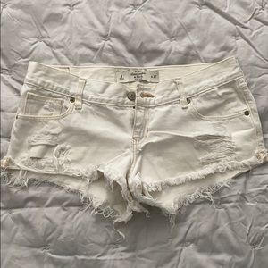 A&F denim shorts